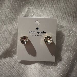 Kate Spade Silver Crystal Stud Earrings
